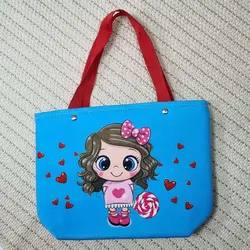 ساک دستی کودک فوم‌دار مخمل ساسویه (کد 1208)