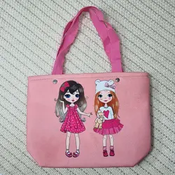 ساک دستی کودک فوم‌دار مخمل ساسویه (کد 1207)