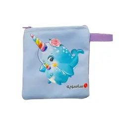کیف هندزفری ساده مخمل ساسویه (کد H 1309)