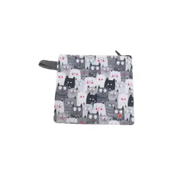 کیف هندزفری ساده ساسویه سری گربه شلوغ (کد H 1057)