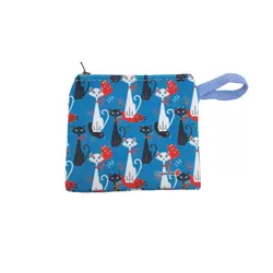 کیف هندزفری ساده ساسویه سری گربه شلوغ (کد H 1056)