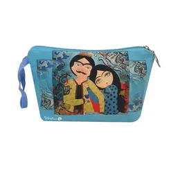 کیف لوازم آرایشی قایقی ساسویه سری عشق (کد B 1009)