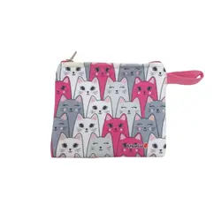 کیف هندزفری ساده ساسویه سری گربه شلوغ (کد H 1053)