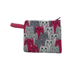 کیف هندزفری ساده ساسویه سری گربه شلوغ (کد H 1053)