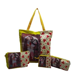 ست چهار تکه بزرگ کیف ساسویه سری یلدا-هندوانه (کد 1108)