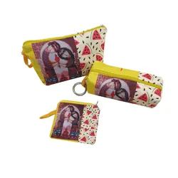 ست چهار تکه بزرگ کیف ساسویه سری یلدا-هندوانه (کد 1108)