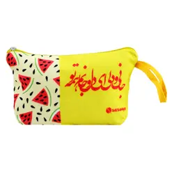 ست چهار تکه بزرگ کیف ساسویه سری یلدا-هندوانه (کد 1108)