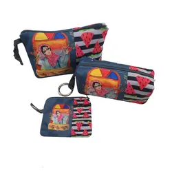 ست چهار تکه بزرگ کیف ساسویه سری یلدا-هندوانه (کد 1106)