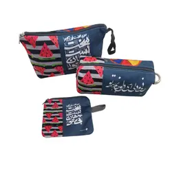 ست چهار تکه بزرگ کیف ساسویه سری یلدا-هندوانه (کد 1106)