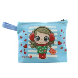 کیف هندزفری ساده ساسویه سری دخترانه ماهک (کد H 1262)