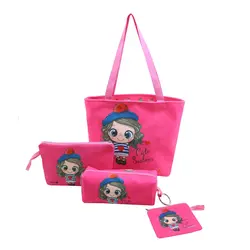 ست چهار تکه کودک کیف ساسویه سری دخترانه ماهک (کد 1132)