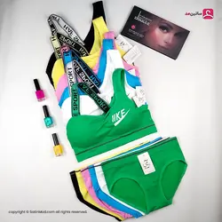 ست نیم تنه دخترانه پشت باز و ورزشی با پد متحرک - ساتین مد