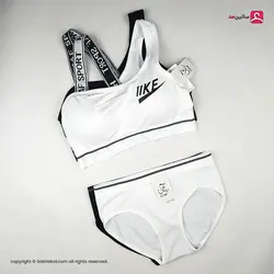 ست نیم تنه دخترانه پشت باز و ورزشی با پد متحرک - ساتین مد