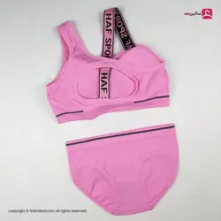 ست نیم تنه دخترانه پشت باز و ورزشی با پد متحرک - ساتین مد