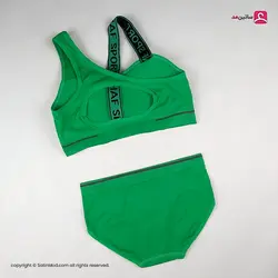 ست نیم تنه دخترانه پشت باز و ورزشی با پد متحرک - ساتین مد