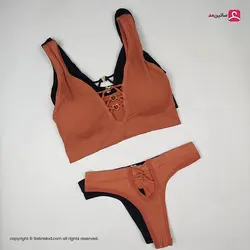 ست شورت و نیم تنه کبریتی هارنسی پد متحرک مدل قلبی - ساتین مد