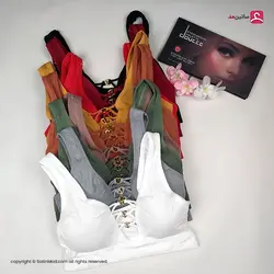 ست شورت و نیم تنه کبریتی هارنسی پد متحرک مدل قلبی - ساتین مد