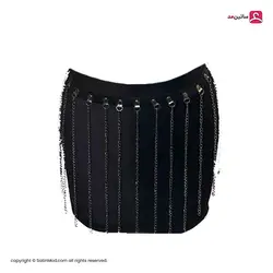 کمربند چرم زنانه زنجیری کد 119826 - ساتین مد