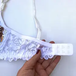 ست شورت و سوتین دانتل زنانه مدل سفید برفی - ساتین مد