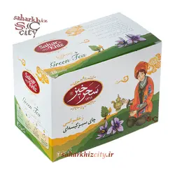 چای سبز زعفران سحرخیز 20 عددی تی بگ