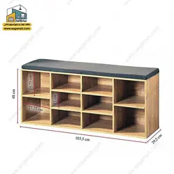 جاکفشی نیمکت دار کد JKP92