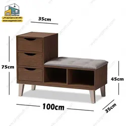 جاکفشی نیمکت دار کد JKP101
