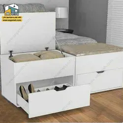 جاکفشی نیمکت دار کد JKP111