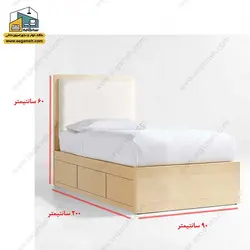 تخت خواب یک نفره کد BSP65 - فروشگاه سه گامه