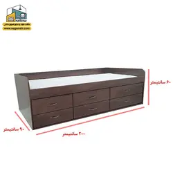 تخت خواب یک نفره BSP66 - فروشگاه سه گامه