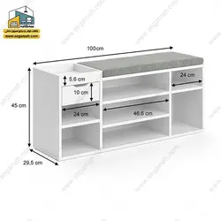 جاکفشی نیمکت دار JKP146 - فروشگاه سه گامه