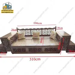 تخت سنتی چهارنفره پله‌ای CSP37