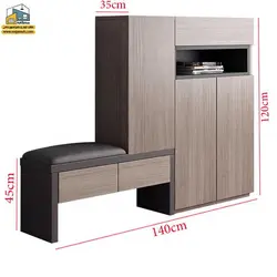 جاکفشی نیمکت دار کد JKP04