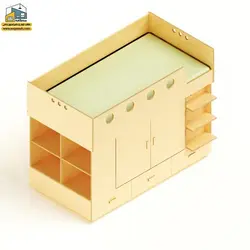 تخت خواب نوجوان کد BTP04