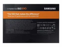 حافظه اس اس دی SAMSUNG مدل 860 EVO با ظرفیت 250 گیگابایت
