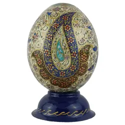 تخم شترمرغ تزئینی طرح ترمه