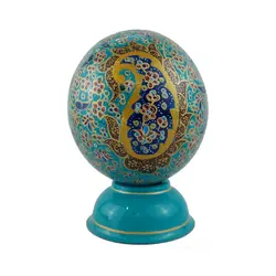 تخم شترمرغ تزئینی طرح ترمه