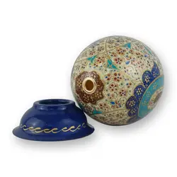 تخم شترمرغ تزئینی طرح ترمه