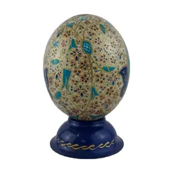 تخم شترمرغ تزئینی طرح ترمه