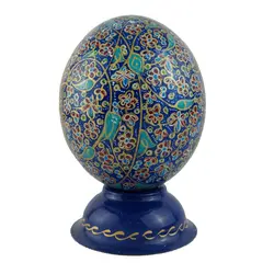 تخم شترمرغ تزئینی طرح ترمه