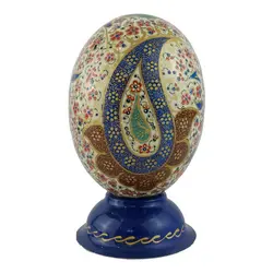 تخم شترمرغ تزئینی طرح ترمه