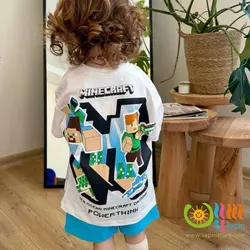 تیشرت و شلوارک minecraft
