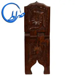 رحل چوبی منبت قهوه ای