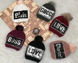 کلاه بافت پولکی کد 839