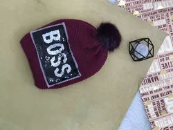 کلاه بافت پولکی کد 839