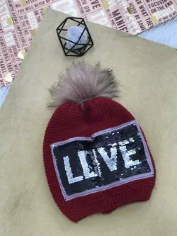 کلاه بافت پولکی کد 839