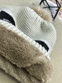 کلاه بافت پولکی کد 839