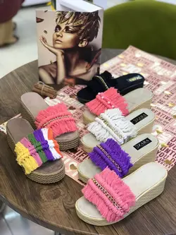 صندل لژدار مکرومه کد507