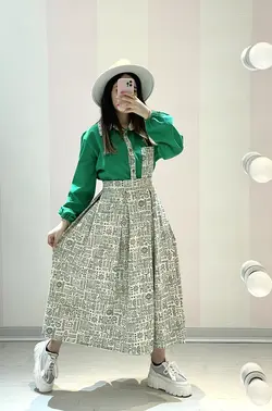 شومیز دامن طرح‌دار