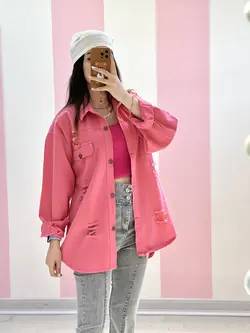 شومیز کتان رنگی