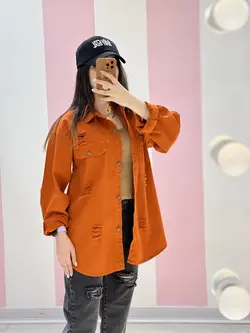 شومیز کتان رنگی